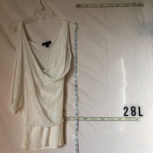 White bebe DESIGN LAB XS tank AND top